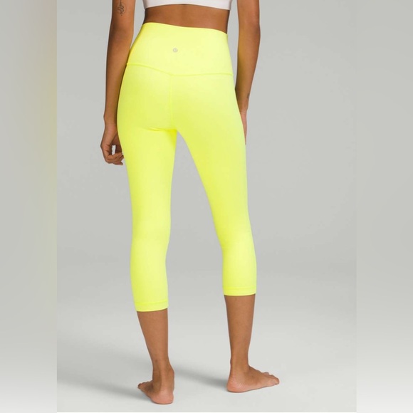 Lululemon Align High-Rise Crop 21" - Electric Lemon - Picture 1 of 5